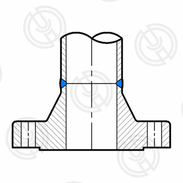 Welding Neck flange Installation diagram