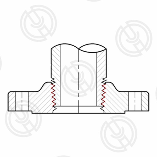 Threaded Flange Installation diagram